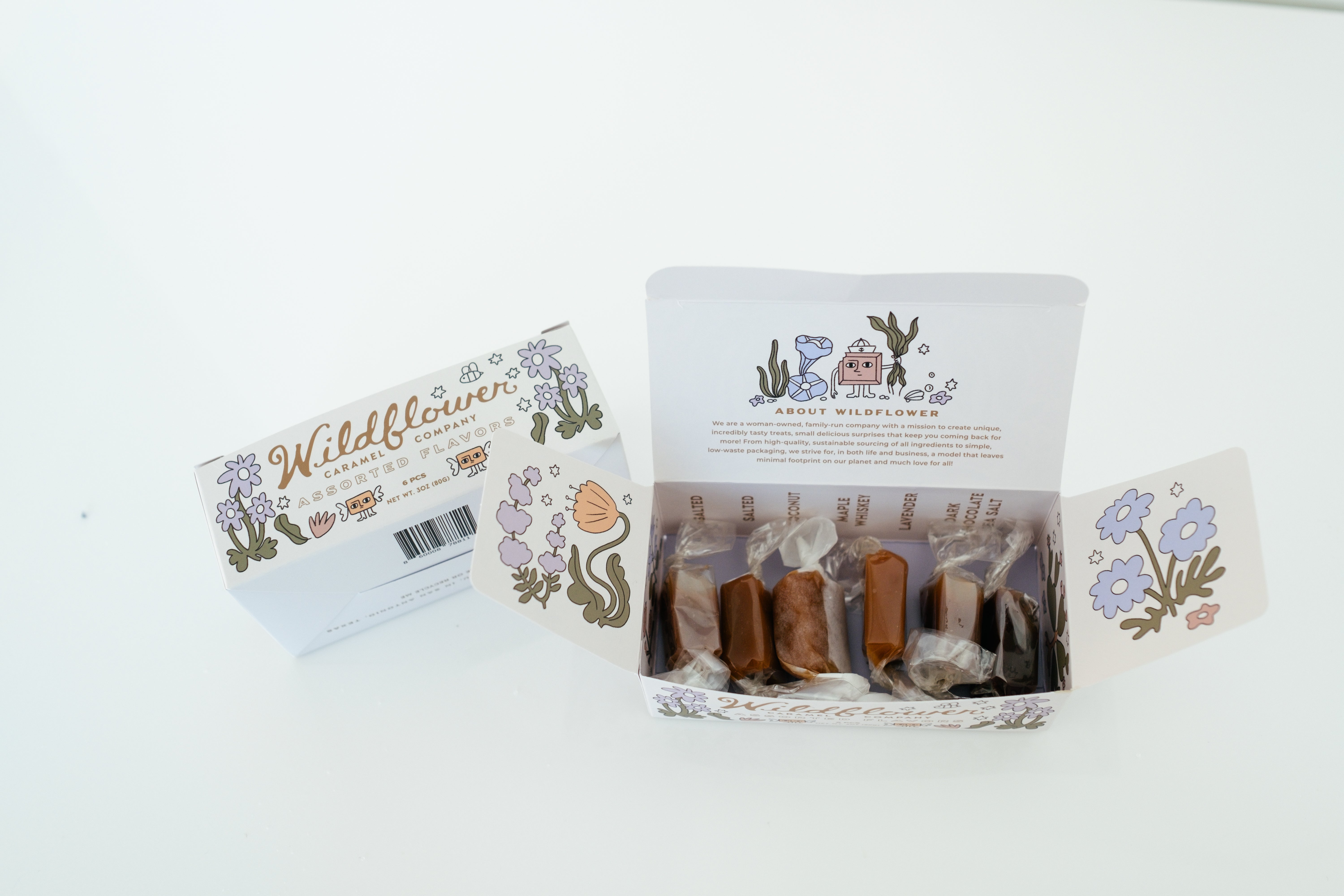 Assorted 6 Piece Box | Wildflower Caramel Co.