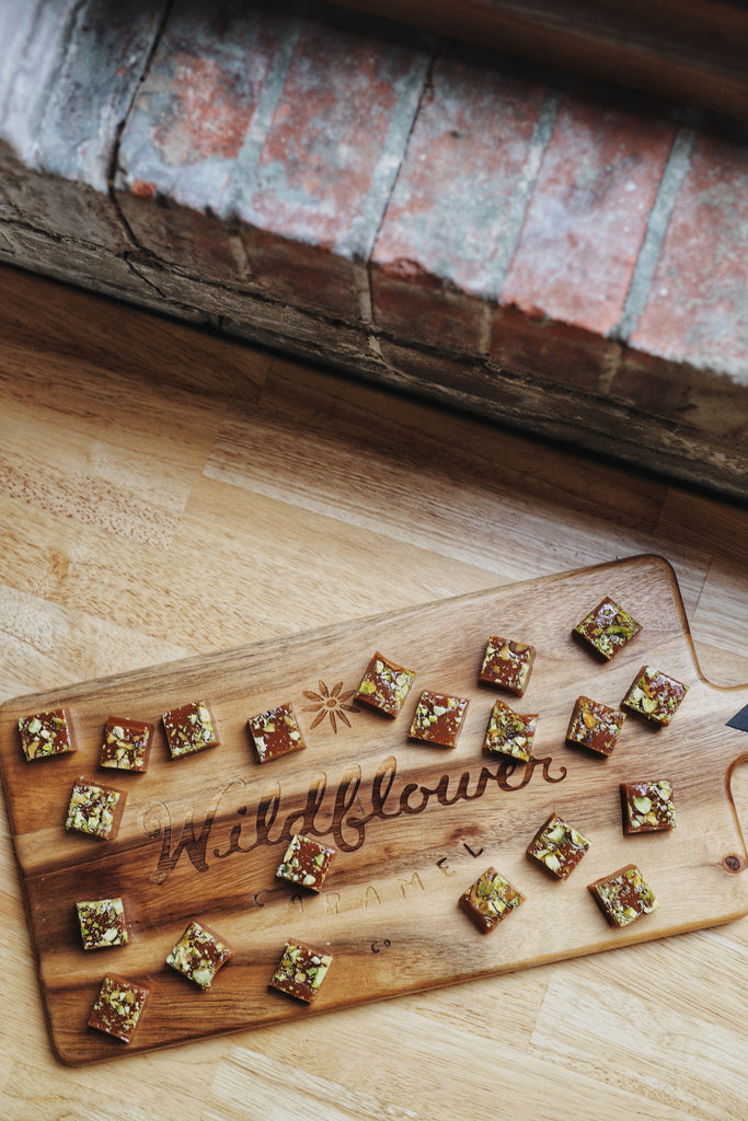 Orange Cardamom Pistachio Caramel